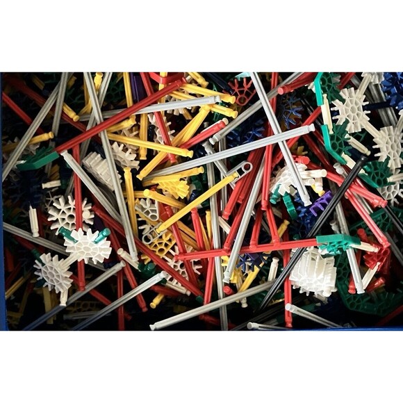 Lot Of 700 K’NEX Rods & Connectors Mix w/Wheels Standard Classic Parts - Picture 2 of 4